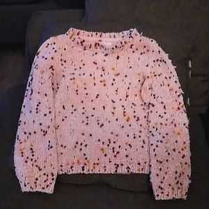 Tucker and Tate girls pink fuzzy sweater